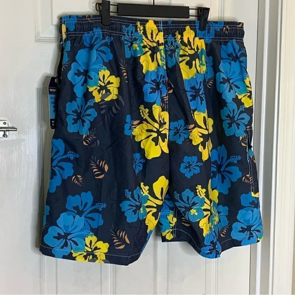 SIX ISLANDS Mens Swim Trunks Recycled Plastic Fabric Size 3XL